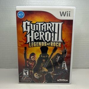Guitar Hero 3 Legends Of Rock Nintendo Wii 2006 No Manual *TESTED* READ